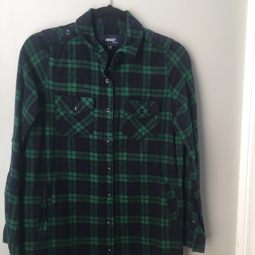 Inso Collection Plaid Flannel Shirt View 2
